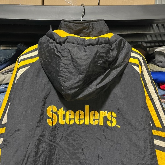 Vintage 90s Pittsburgh Steelers Starter Puffer Jacker Mens XL Pro Line NFL - Picture 11 of 15